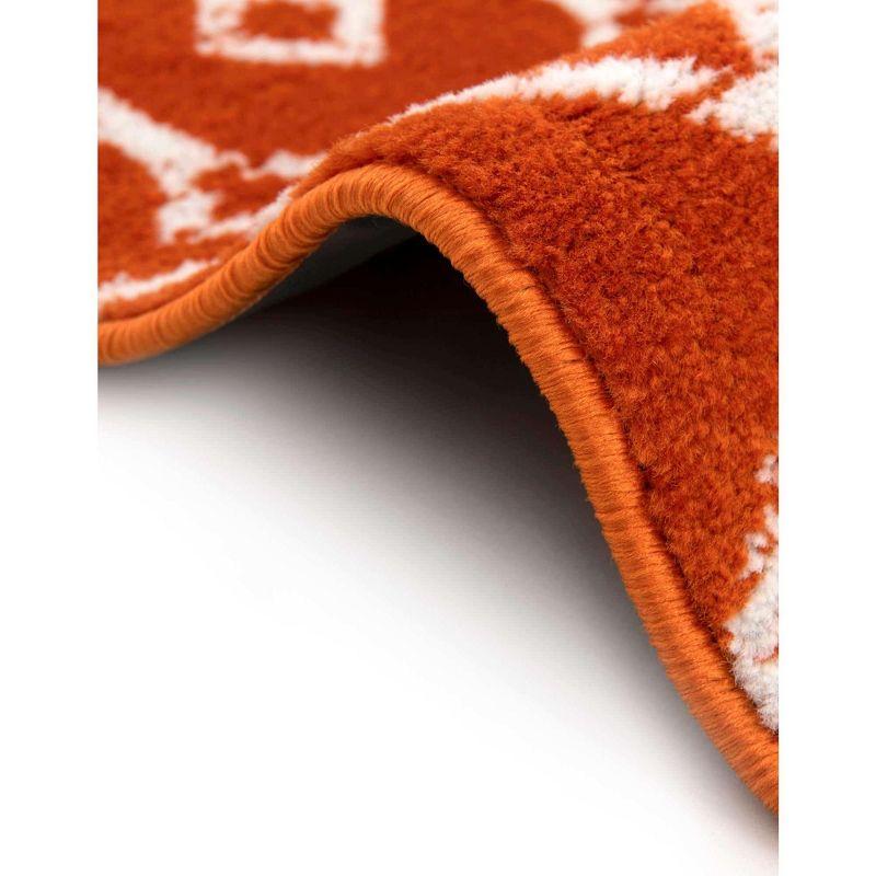 Unique Loom 5' 1 x 8' 0 Rectangle Moroccan Trellis Orange Area Rug