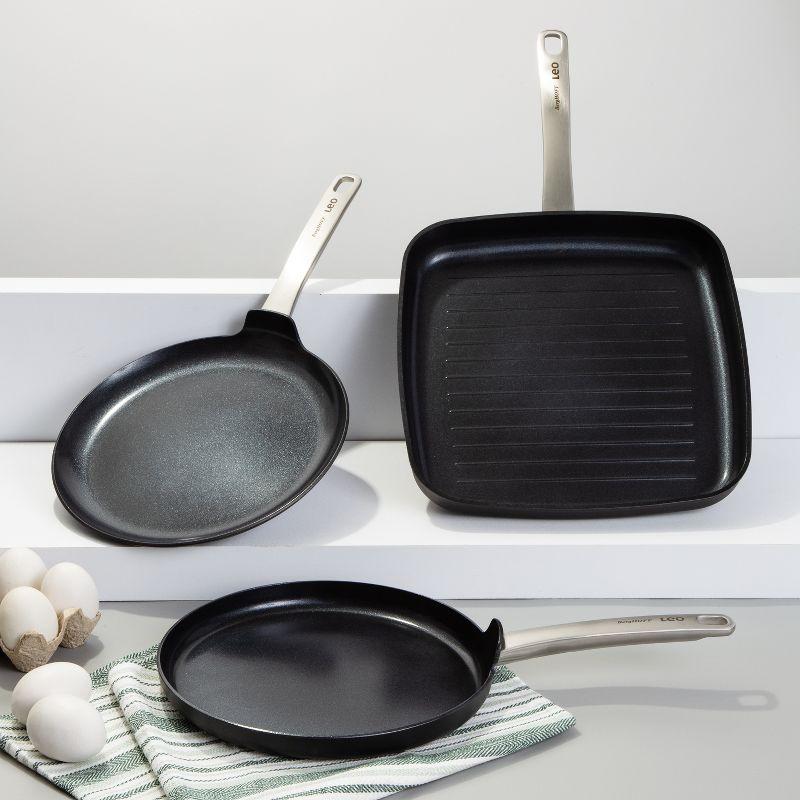 BergHOFF BergHOFF Leo Graphite Nonstick Ceramic Pancake Pan 10.25", Sustainable Recycled Material