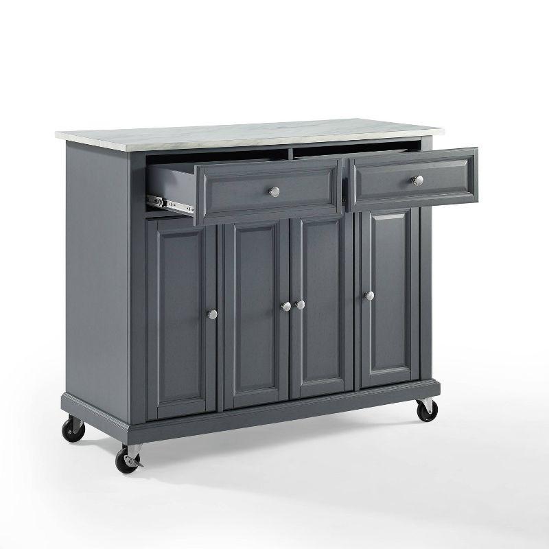 Avery Kitchen Cart - Crosley: Hardwood Brushed Nickel