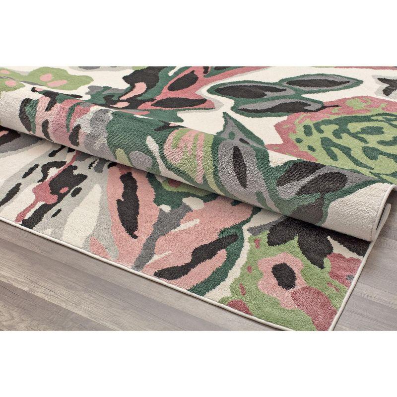 Rugs America Hanna Floral Transitional Area Rug