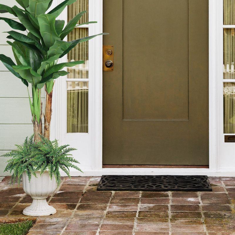 Floral Home 34" Wide Boston Fern with 42 Lifelike Fronds - 6-Piece