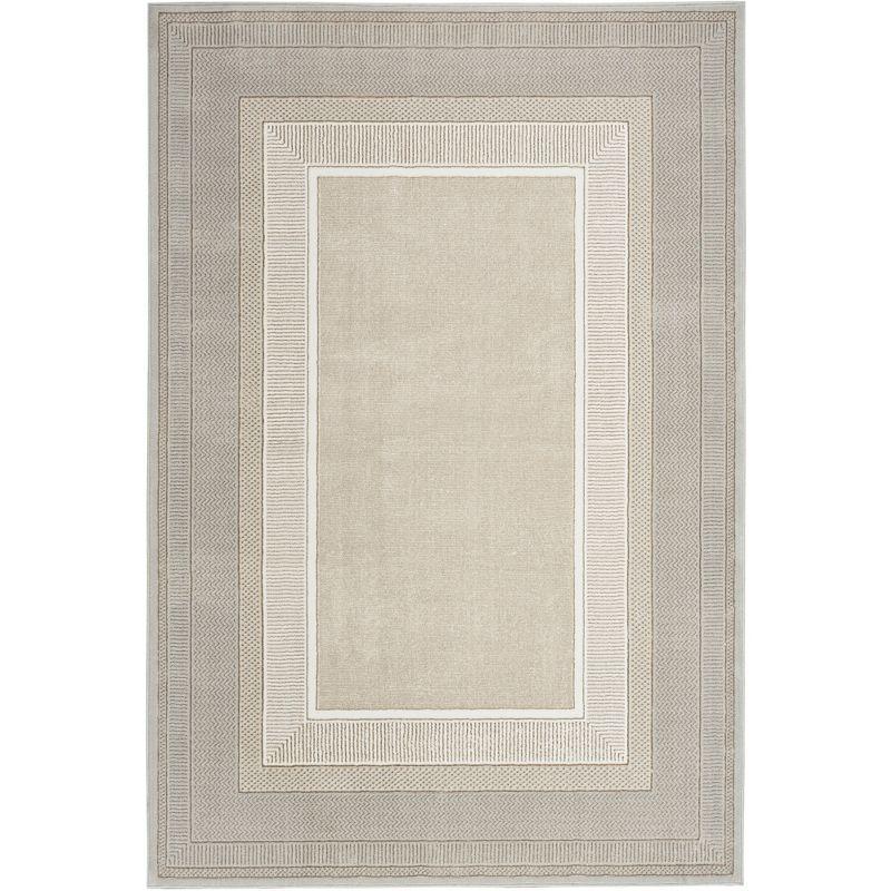 Nourison Glam 5'3" x 7'3" Ivory Modern Indoor Rug