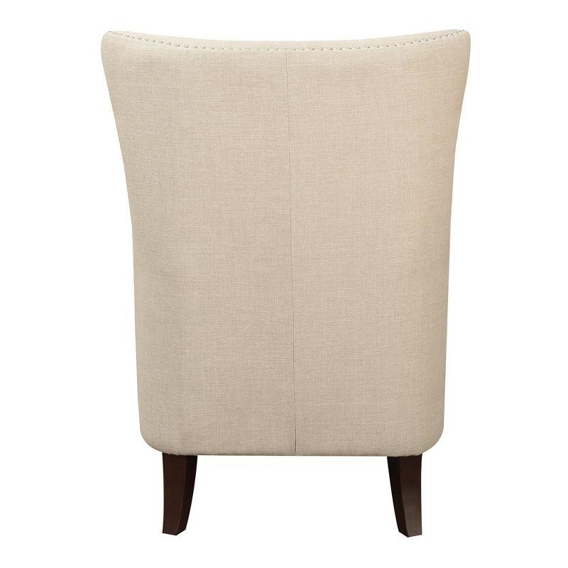 Avery Accent Armchair Natural: Picket House Furnishings, Silver Nailhead, Foam Cushion, Pine Frame