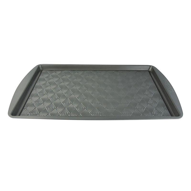 Ash Gray Non-Stick Aluminum and Stainless Steel Cookie Sheet