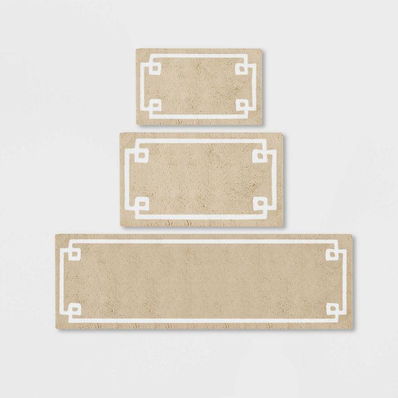 Madison Park 100% Cotton Tufted Bath Rug with Non-Slip Backing