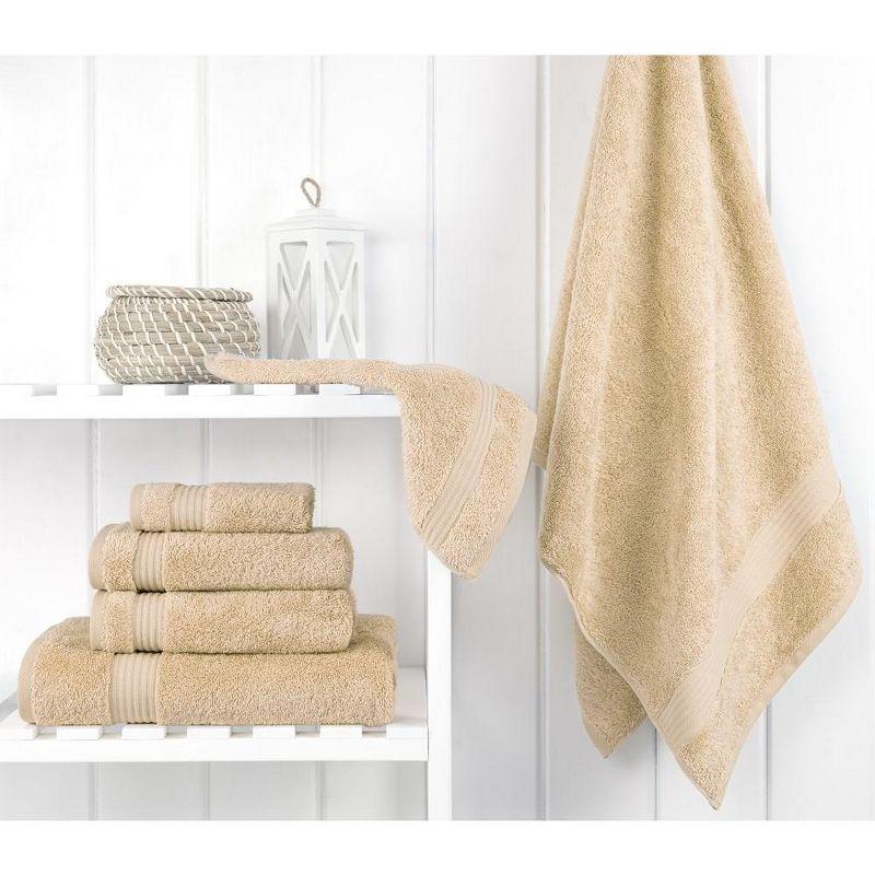 American Soft Linen Turkish Premium Quality 100% Cotton 6 Piece Towel Set, Soft Absorbent Quick Dry Bath Towels for Bathroom