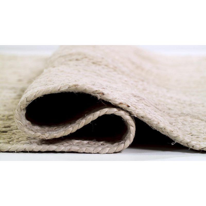 Unique Loom 8' 0 x 11' 0 Braided Jute Ivory Area Rug