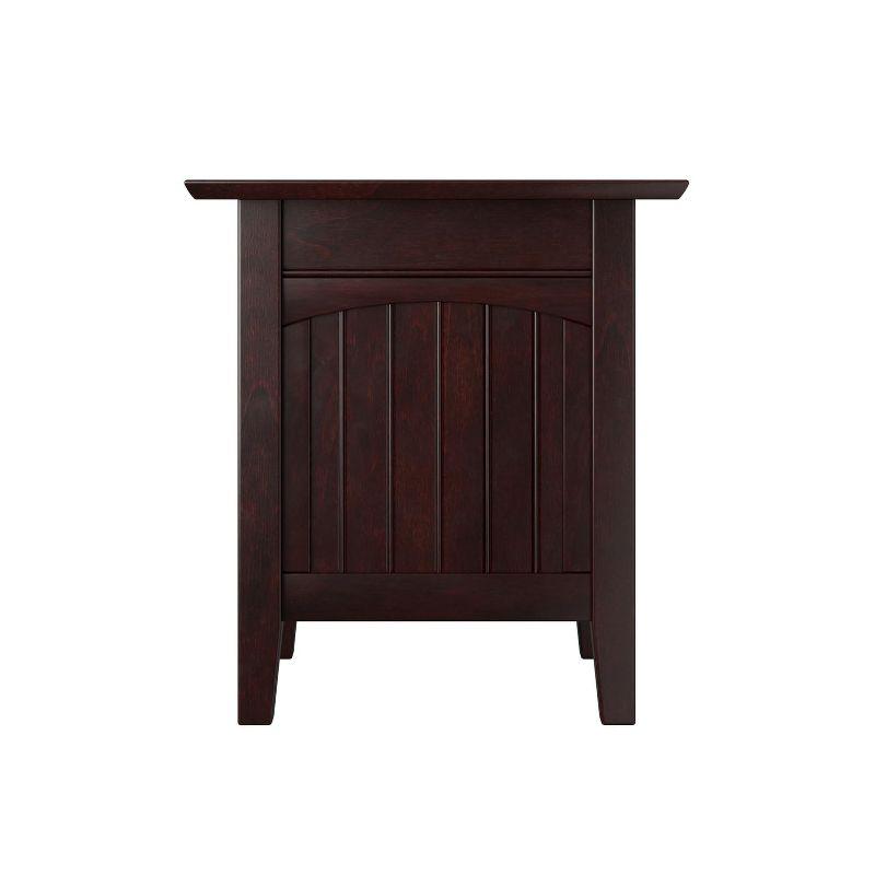 AFI Furnishings Nantucket End Table with Charging Station in Espresso
