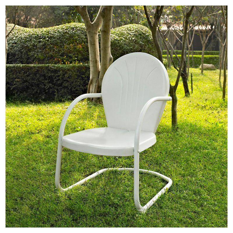 Griffith Metal Chair in White Finish