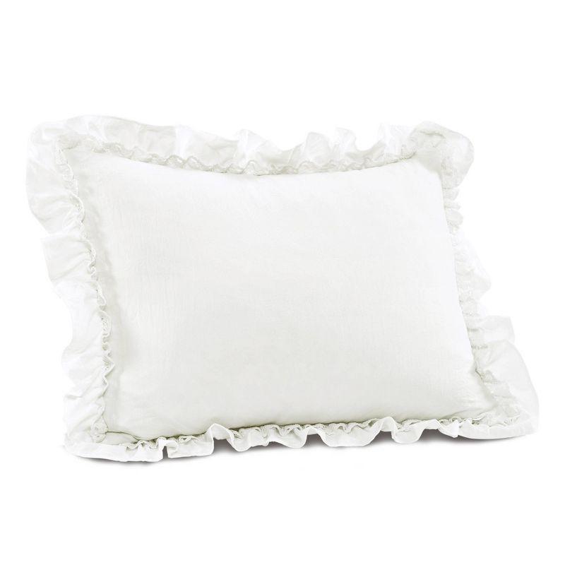 Ella Shabby Elegance Ruffle Lace Microfiber Comforter Set