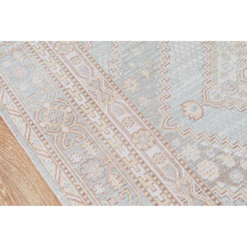 Momeni 9'3"x11'10" Isabella Orla Machine Loomed Area Rug Blue: Classic Medallion Pattern, Low Pile, Indoor Polyester Rug