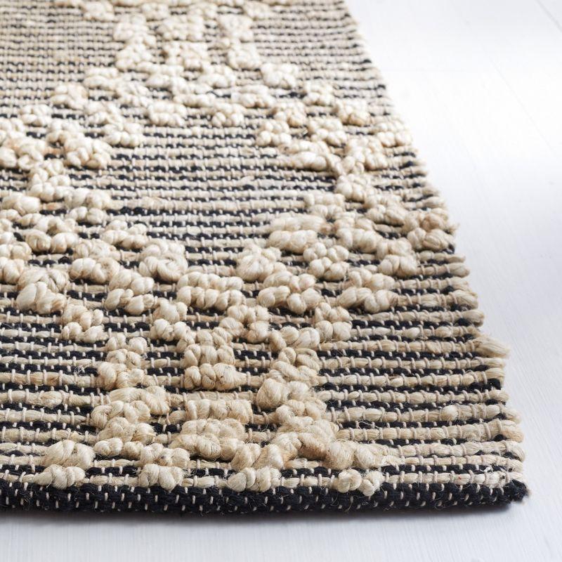 Natural Fiber NF383 Flat Weave Indoor Area Rug - Blush/Black - 6'x9' - Safavieh