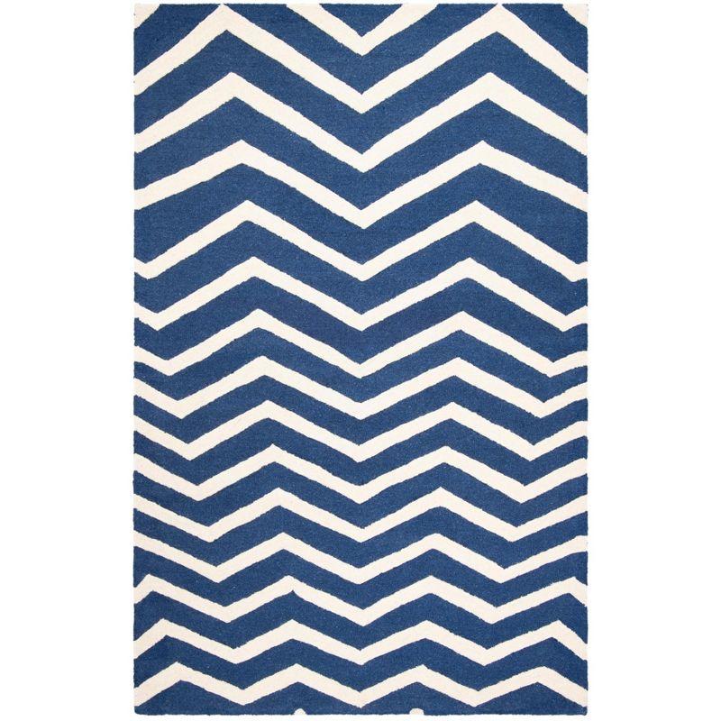 Cambridge CAM714 Tufted Indoor Area Rug - Navy/Ivory - 5'x8' - Safavieh
