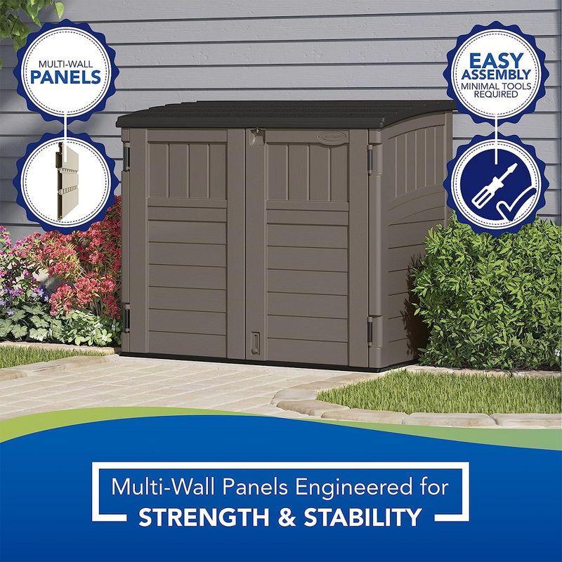 Suncast Suncast Outdoor Resin Horizontal Storage Shed