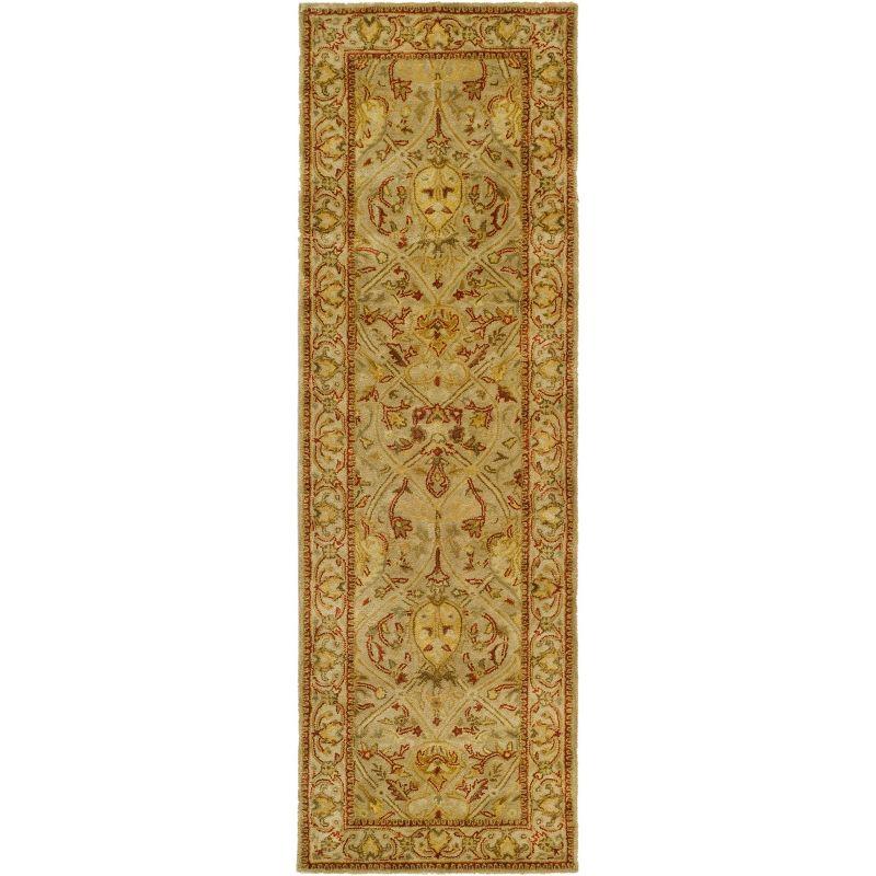 Persian Legend PL819 Hand Tufted Indoor Runner Rug - 2'6"x12' - Moss/Beige - Safavieh