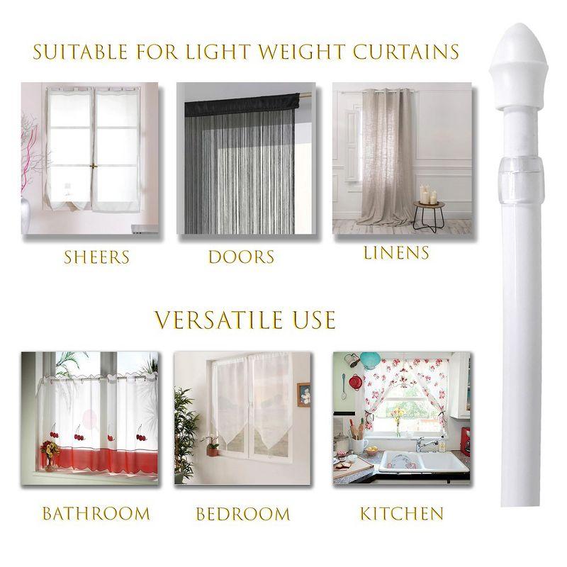 Aluminum Adjustable Single Curtain Rod