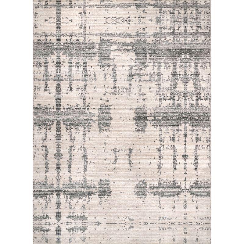 Nuloom Ariana Pet Friendly Machine Washable Abstract Area Rug, 4' x 6', Grey