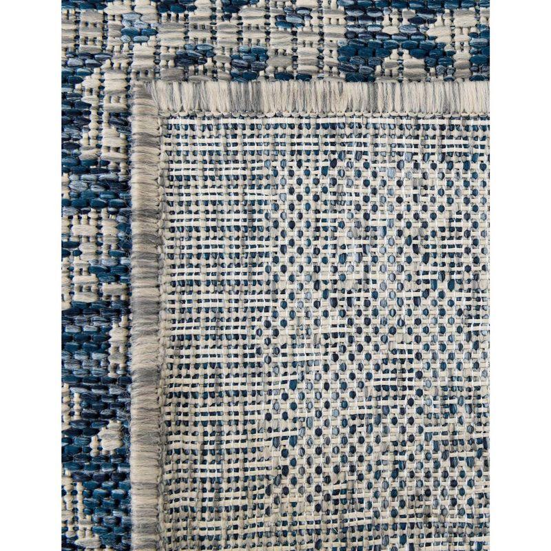Unique Loom 3' 3 x 5' 3 Rectangle Indoor/Outdoor Traditional Blue Area Rug