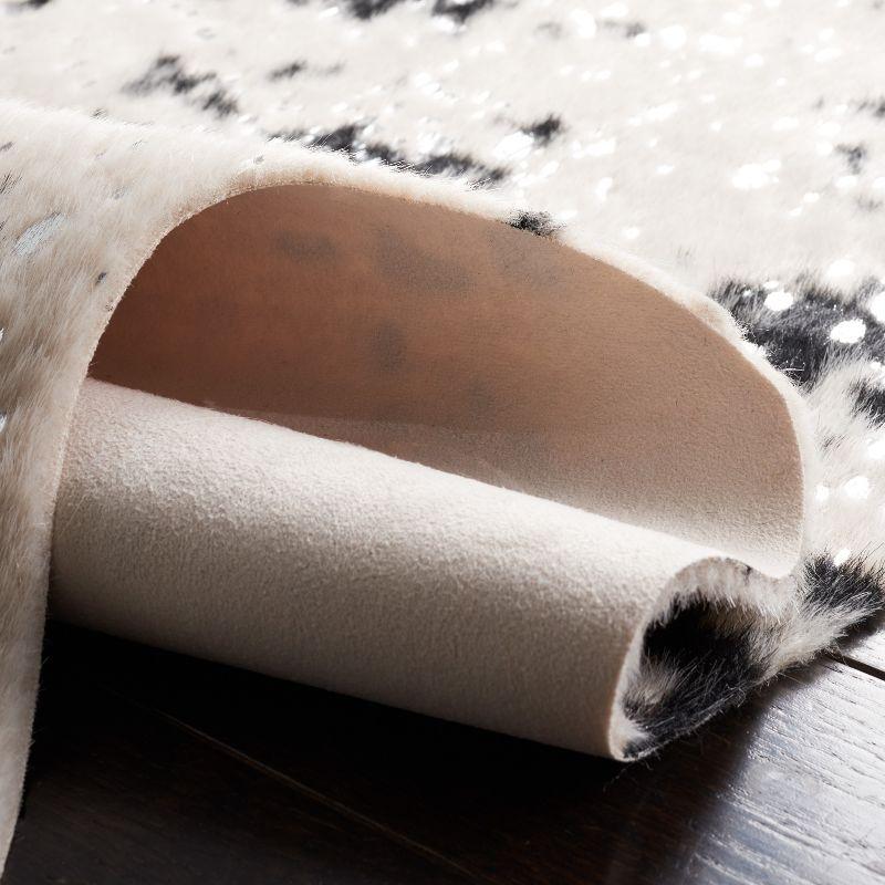 Faux Cowhide FCH207 Power Loomed Indoor Area Rug - Beige/Black - 6'x8' - Safavieh