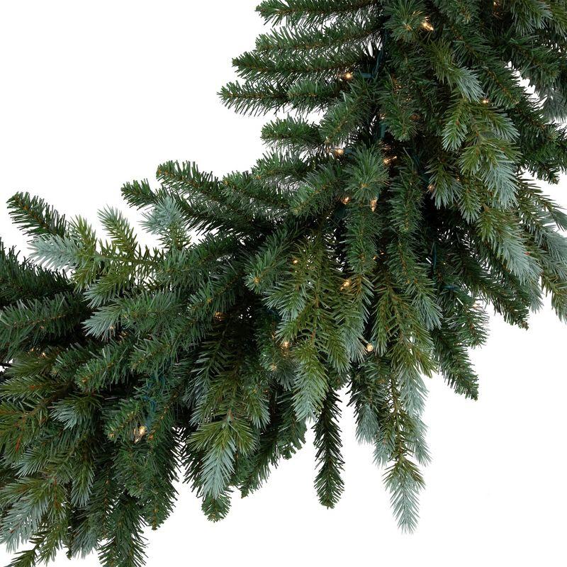 Pre-Lit Blue Spruce Artificial Christmas Wreath 48-Inch Clear Lights