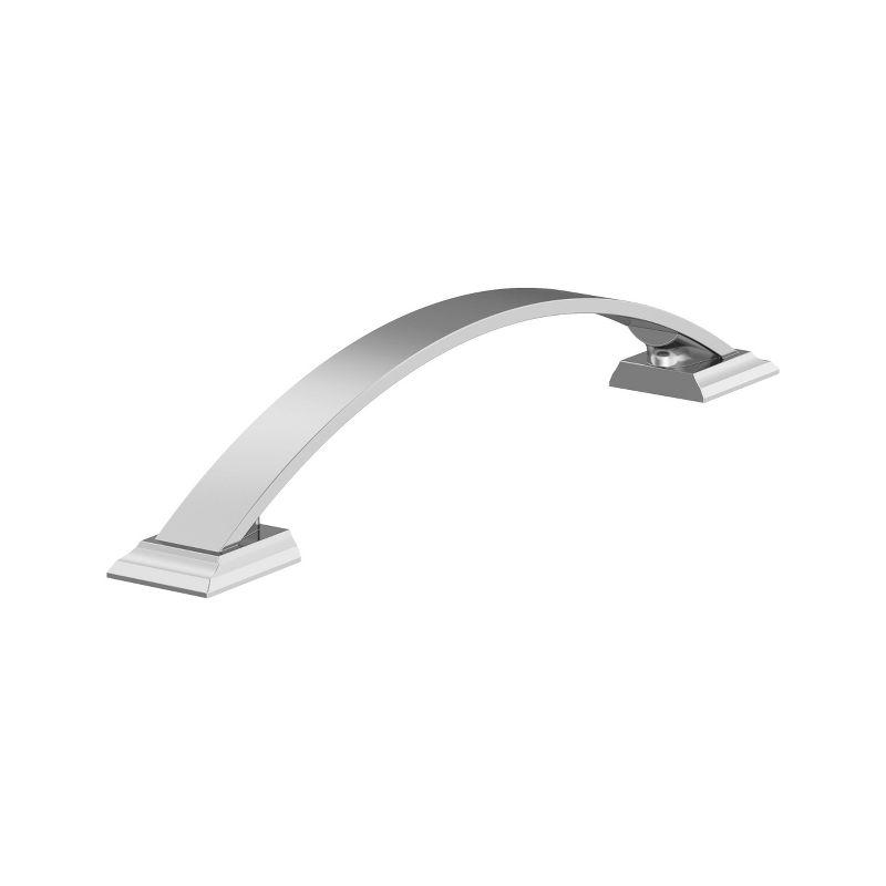 Candler 6-5/16 inch (160mm) Center-to-Center Polished Chrome Cabinet Pull