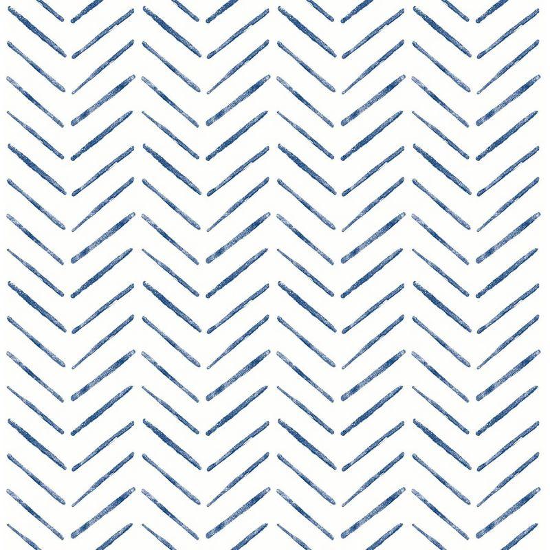 NuWallpaper Indigo Holden Peel and Stick Wallpaper: Removable Abstract Self-Adhesive PVC, 30.75 Sq Ft Coverage, Multicolored