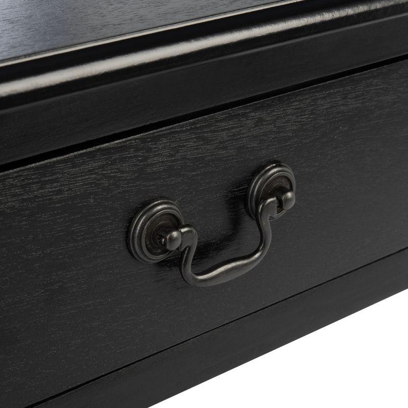 Dakota Fields Solid Wood Top End Table with Storage