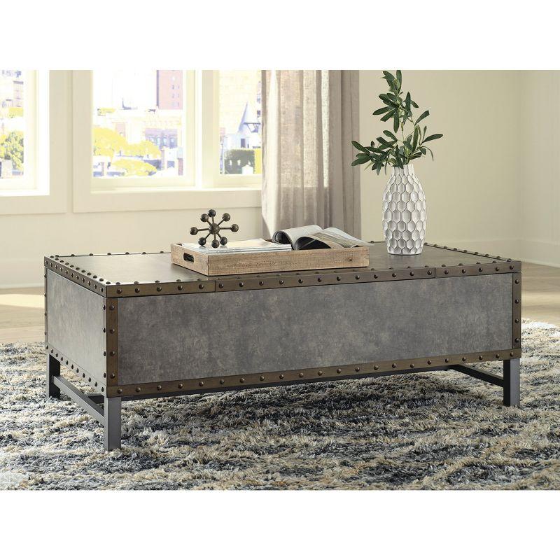 Signature Design by Ashley Casual Derrylin Lift-Top Coffee Table, Brown