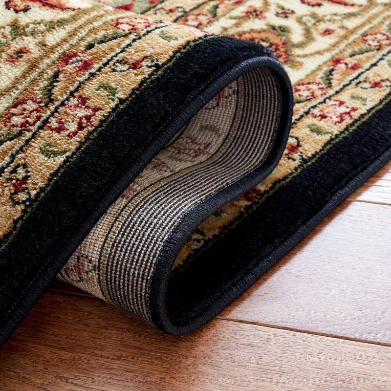 Lyndhurst Heriz LNH330 Power Loomed Area Rug - Black/Beige - 8'x10' - Safavieh