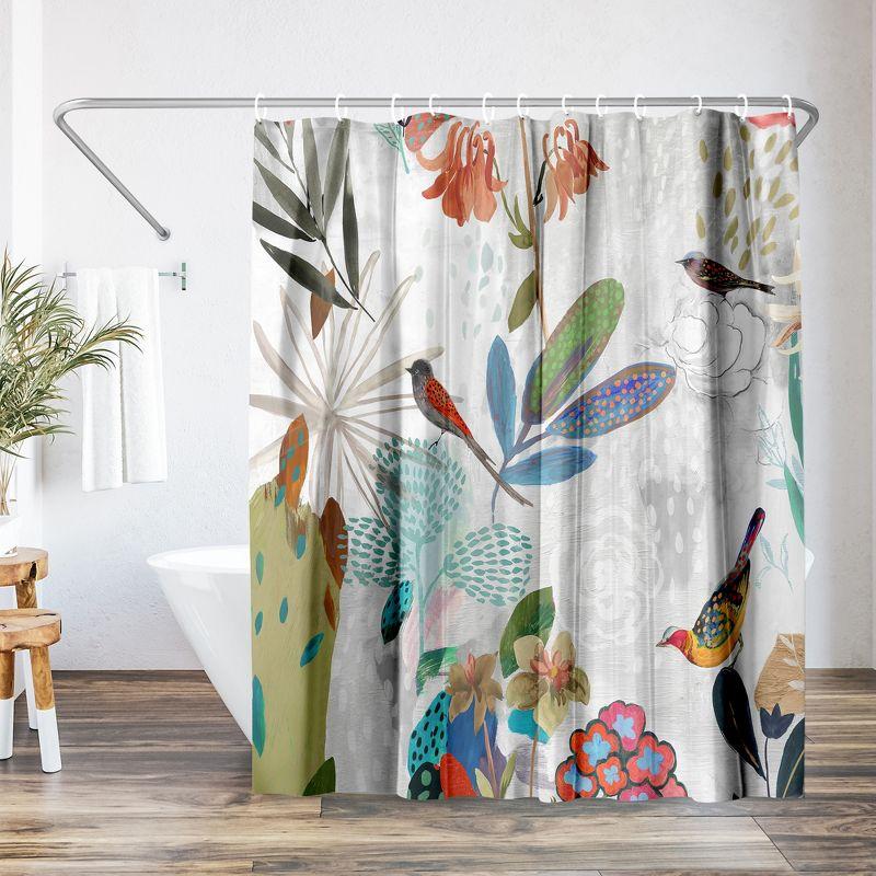 The Twillery Co.® Floral Shower Curtain Where the Passion Flower Grows by PI Creative Art