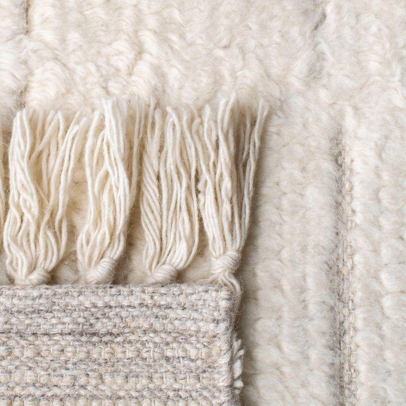 Casablanca CSB454 Hand Woven Indoor Runner Rug - Ivory - 2'3"x8' - Safavieh