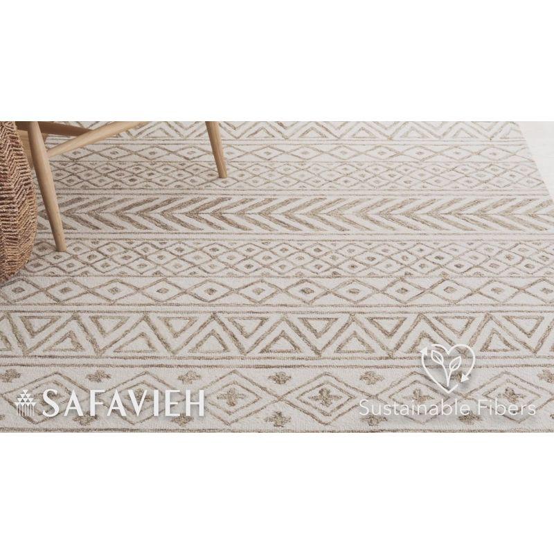 Metro MET353 Hand Tufted Area Rug - Ivory/Blue - 3'x5' - Safavieh.