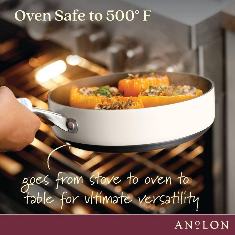 Anolon Achieve Hard Anodized Nonstick Saute Pan with Lid - 3 Quart