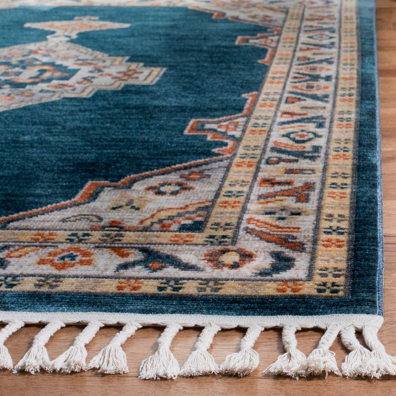 Farmhouse FMH830 Power Loomed Area Rug - Cream/Navy - 3' X 5' - Safavieh.