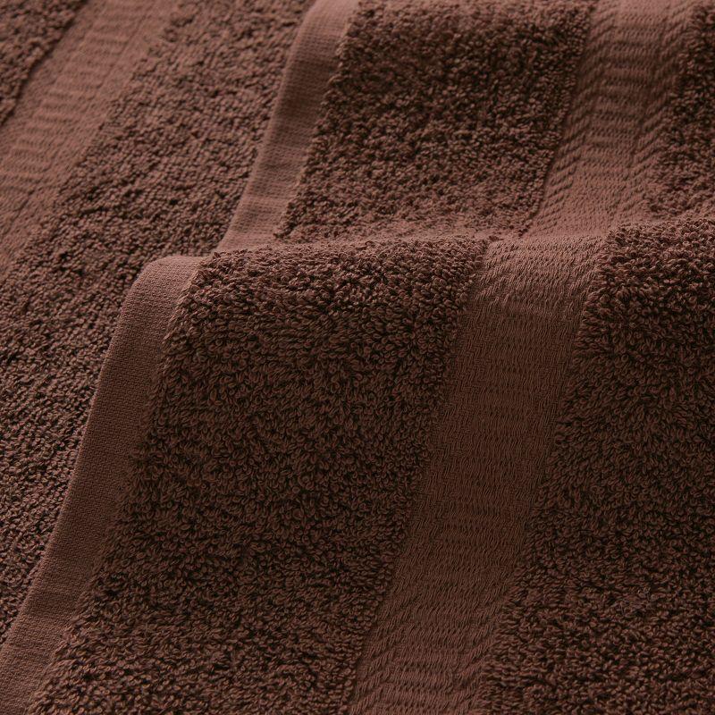 Arkwright True Color Hand Towels - (Pack of 12) Lightweight Absorbent Bathroom Towel, Quick Dry Linen, 16 x 27 in, Brown