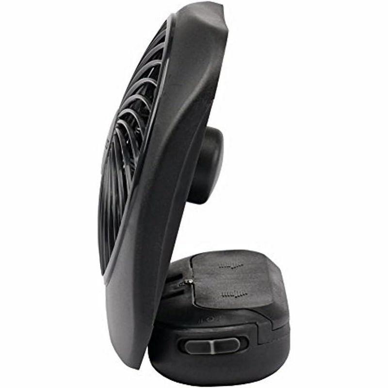 O2COOL Treva 5 Inch Battery Powered Portable Desk Fan - Black