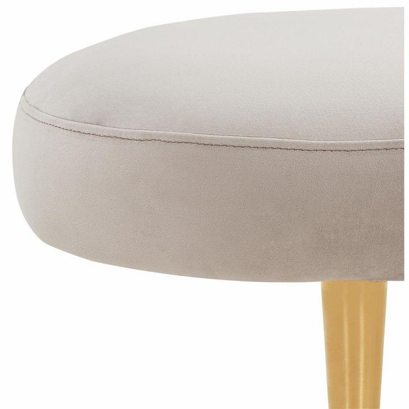 Corinne Oval Bench - SFV4704 - Pale Taupe/Gold - Safavieh Couture