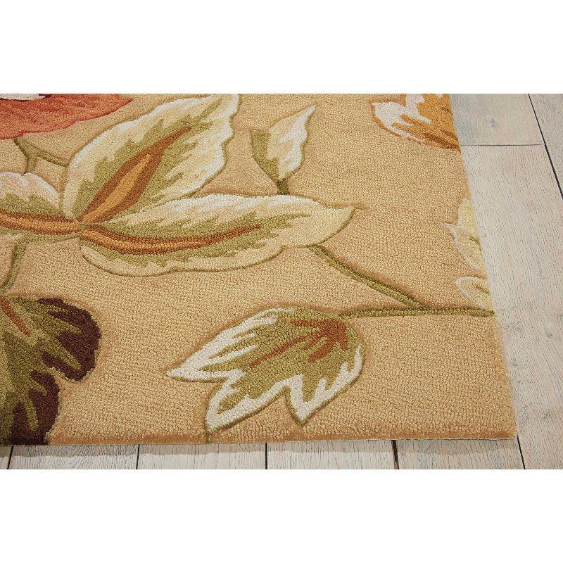 Nourison Fantasy Beige Area Rug FA11 5' x 7'6"