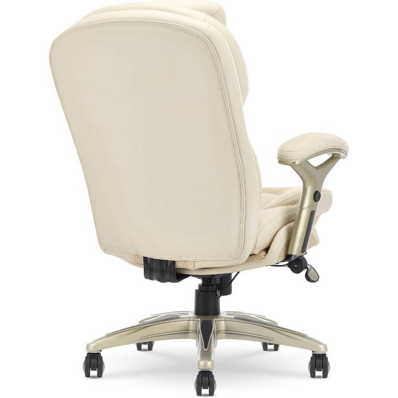 Work Executive Office Chair Ivory - Serta : Ergonomic Pneumatic Height Adjustment, Lumbar Support
