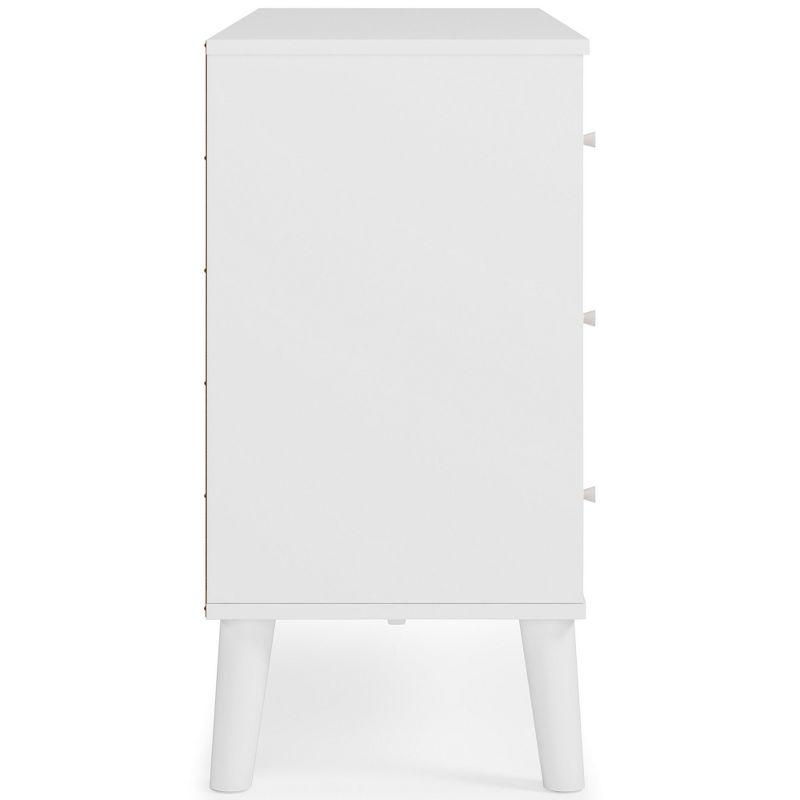 Signature Design by Ashley Contemporary Piperton 6 Drawer Dresser, Two-tone Brown/White
