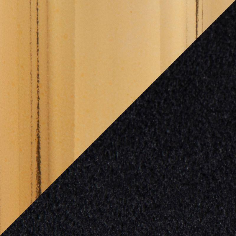 Set of 2 Claire Upholstered Counter Height Barstools Black/Gold - LumiSource: Velvet, Swivel, Low Back, Steel Legs