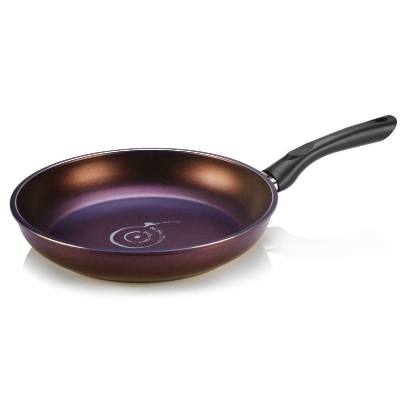 12" Purple Aluminum Nonstick Frying Pan with Rubber Handle