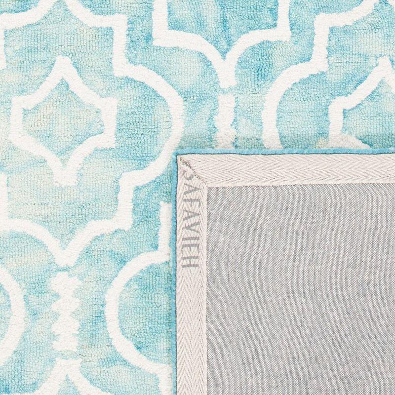 Dip Dye DDY538 Hand Tufted Indoor Area Rug - Turquoise/Ivory - 8'x10' - Safavieh