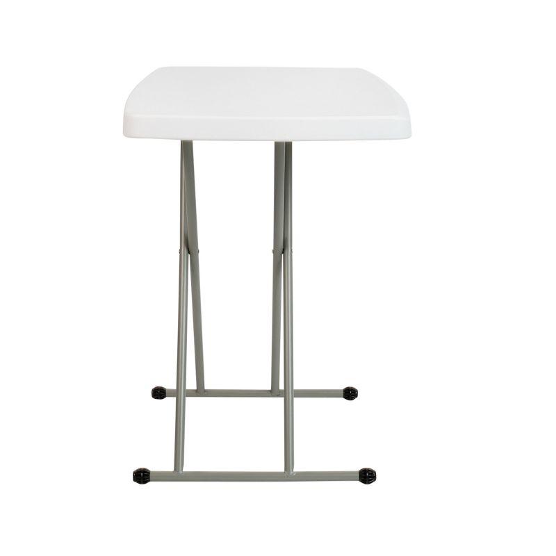 Granite White & Gray Adjustable Height Indoor/Outdoor Folding Table