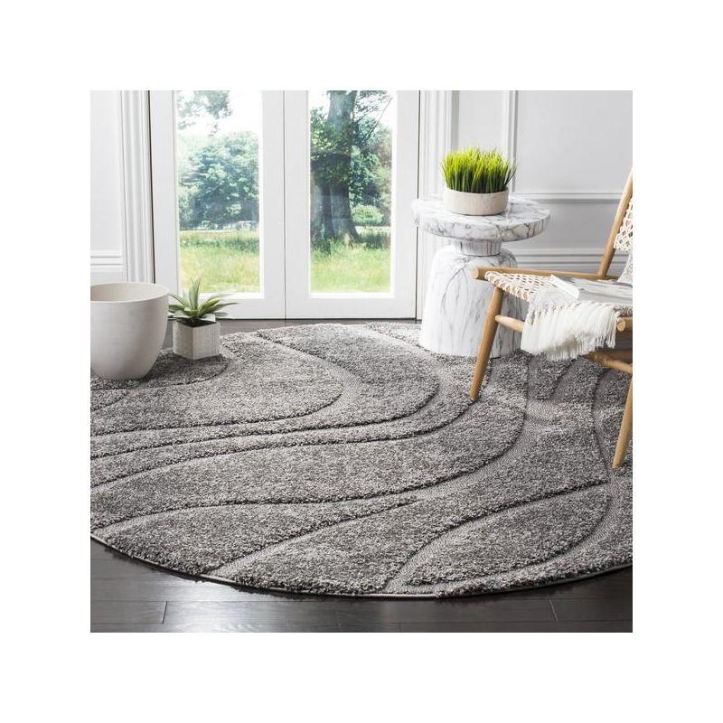 Florida Shag SG471 Power Loomed Area Rug  - Safavieh