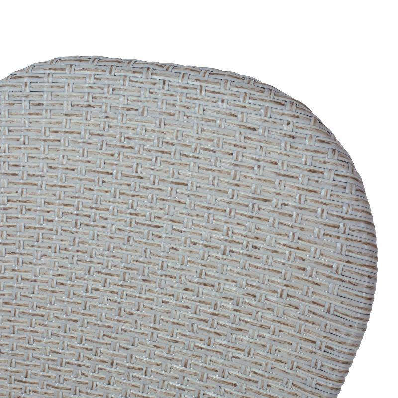 Christopher Knight Home Arthur 2pk Outdoor Aluminum French Cafe Chairs - Gray/Bamboo