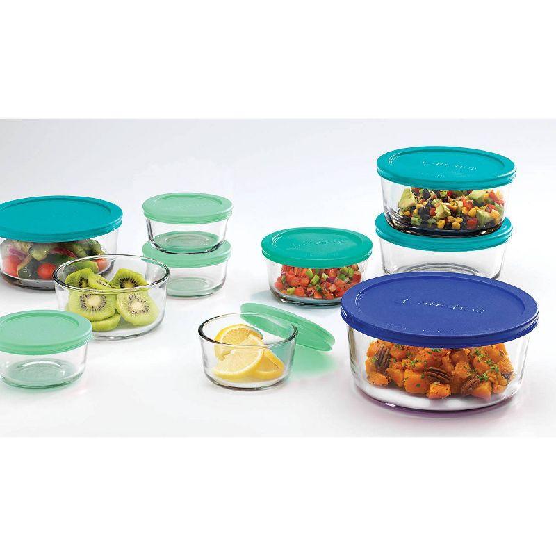 Anchor Hocking 24pc Glass SnugFit Food Storage Container Set: Oven & Freezer Safe, Microwave Safe Without Lid, Dishwasher Safe