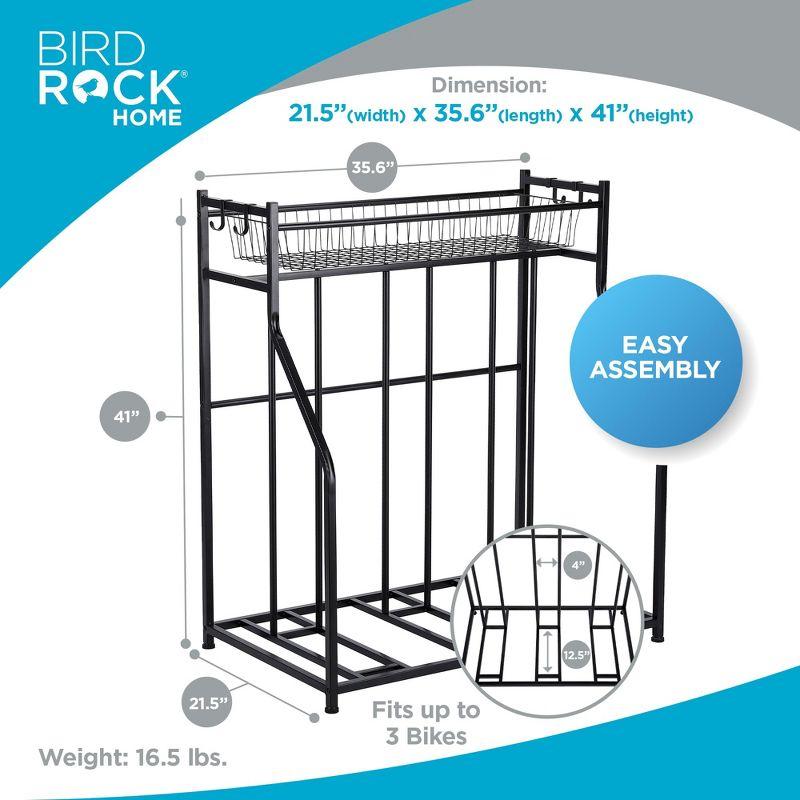 BirdRock Home Metal Freestanding Multi-Use Bike Rack 11275