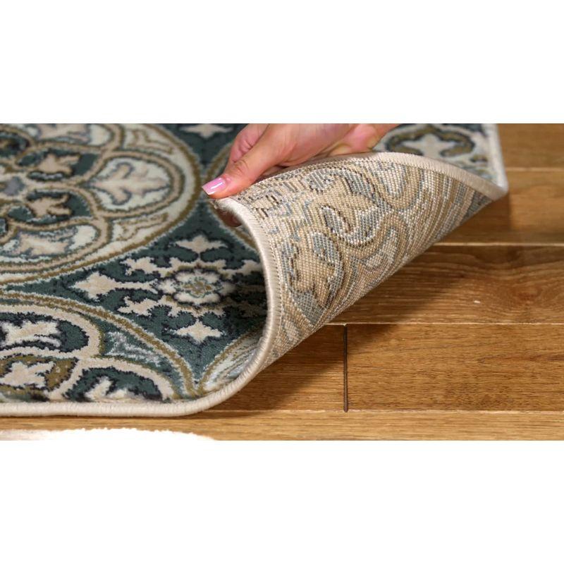 Elegant Charm 8' x 11' Brown Synthetic Hand-Knotted Area Rug