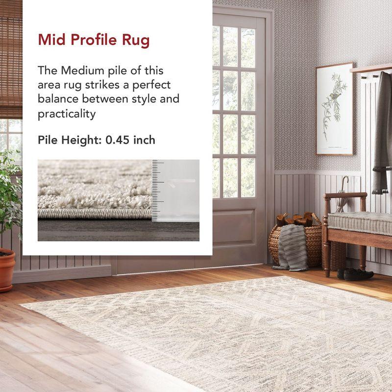 Nuloom Cameron Moroccan 8x10 Indoor Area Rug for Living Room Bedroom Dining Room Kitchen, Beige/Ivory